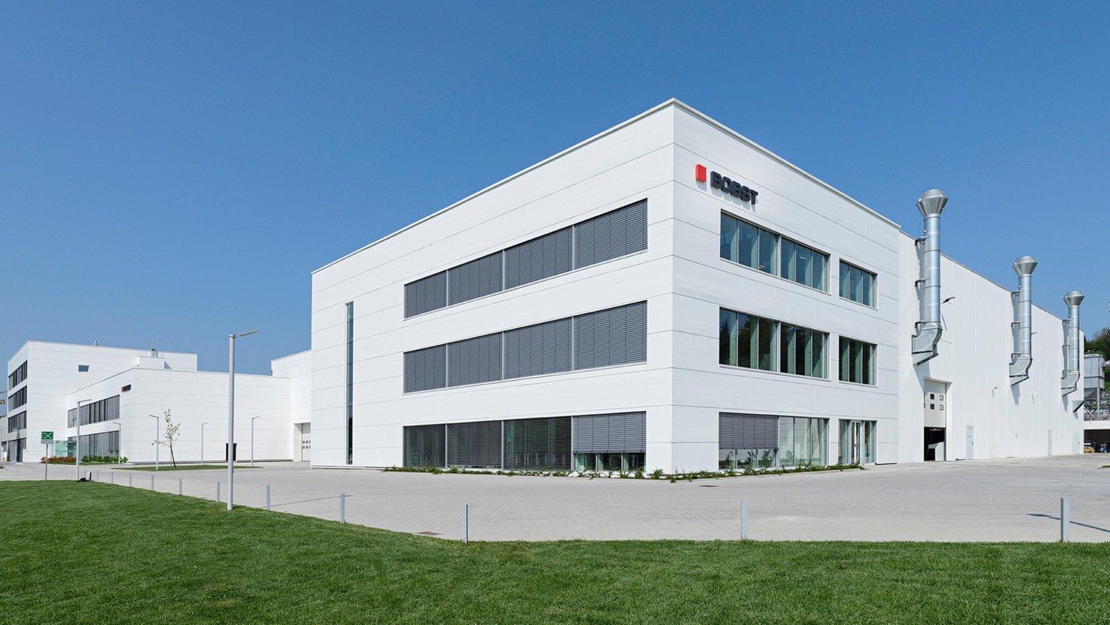 The production plant of Bobst Italia in San Giorgio Monferrato, Italy